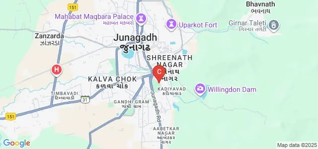 NR Vekariya Master of Law College, Junagadh Map