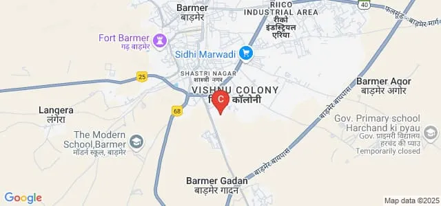 Madhav Mahavidyalaya, Barmer Map
