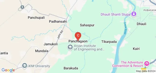 Aryan School of Business Management, Khordha Map