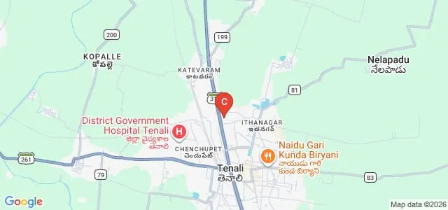 VSR and NVR College, Tenali Map