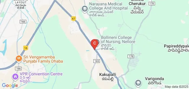 Vijaya College of Nursing, Nellore Map