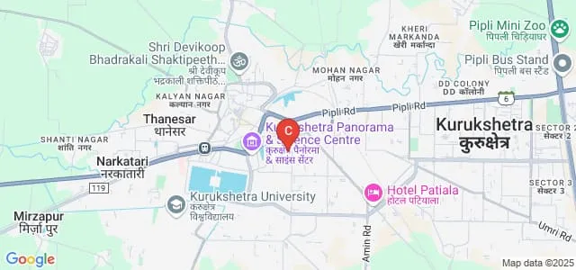 Dayanand Mahila Mahavidyalaya, Kurukshetra Map