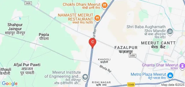Sardar Vallabh Bhai Patel Subharati Institute of Law, Meerut Map