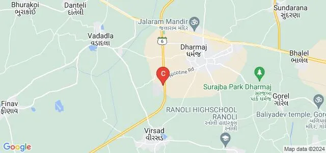 Late Smt SG Patel Institute of Physiotherapy, Dharmaj Map