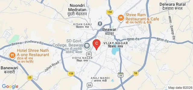 Shree Vardhman Kanya PG Mahavidhyalaya, Beawar Map