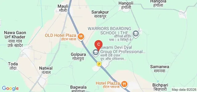 Swami Devi Dyal Hospital and Dental College, Panchkula Map