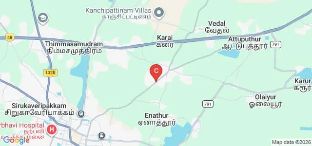Sri Sankara Arts and Science College, Kancheepuram Map