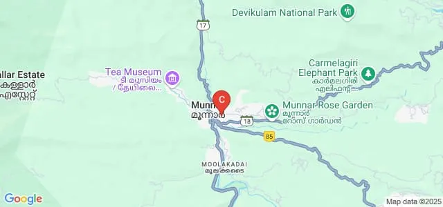 College of Engineering, Munnar Map