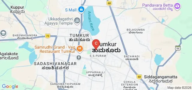 University College of Arts, Tumkur Map