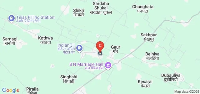 Pt Mahadev Shukla Krishak PG College, Basti Map