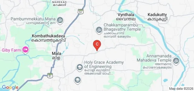 St Teresa's Arts and Science College, Thrissur Map