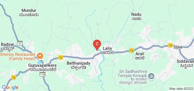 Sri Gurudeva First Grade College, Belthangady Map