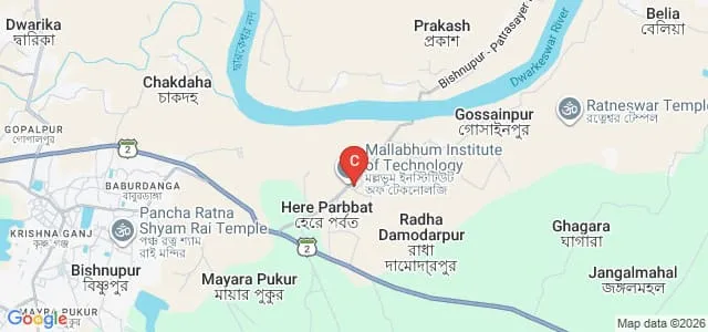 Mallabhum Institute of Technology, Bankura Map