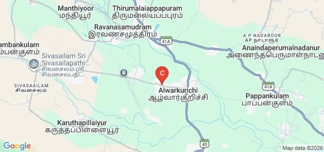 Sri Paramakalyani College, Alwarkurichi Map