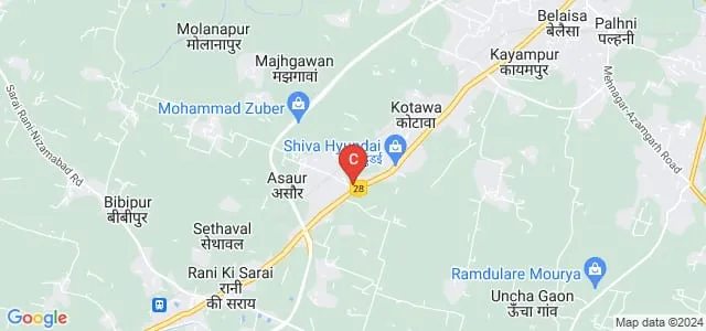 Rajbahadur Singh Smarak Mahavidyalaya, Azamgarh Map