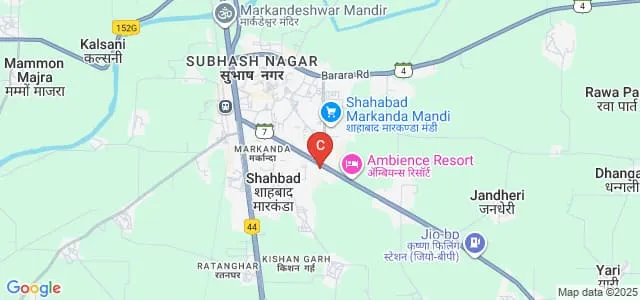 Sardar Kartar Singh Hayer College of Nursing, Shahabad Markanda Map