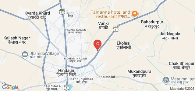 Nirmal Teacher Training College, Hindaun City Map