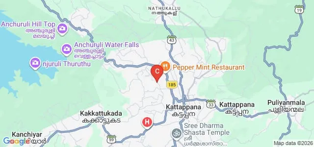 Government College, Kattappana Map