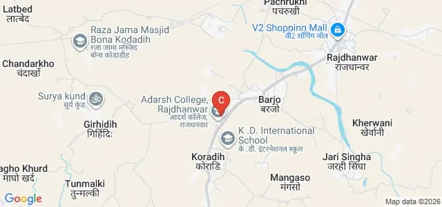 Adarsh College, Rajdhanwar Map