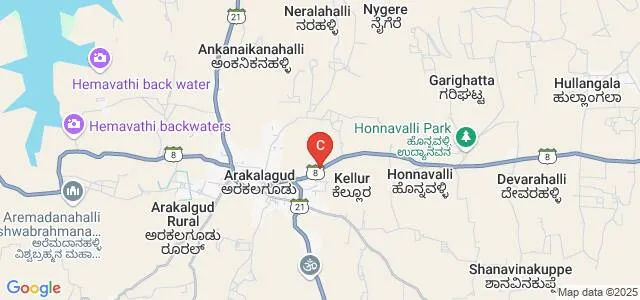Government First Grade College, Arkalgud Map