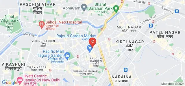 JD Institute of Fashion Technology, Rajouri Garden Map