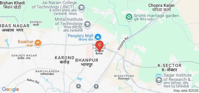 People's College of Medical Sciences and Research Centre, Bhopal Map
