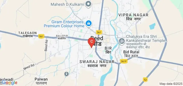 Sonajirao Kshirsagar Homoeopathic Medical College, Beed Map