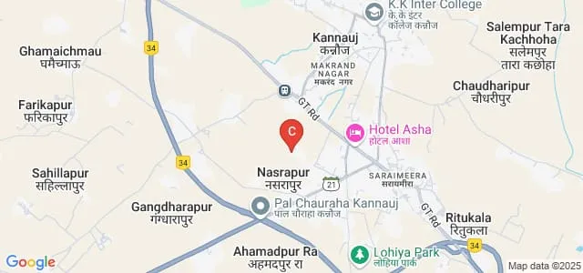 Chaudhary Chandan Singh Degree College, Kannauj Map