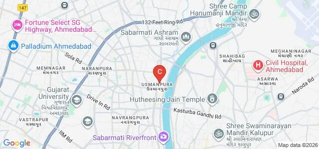 Ahmedabad Institute of Hospitality Management, Ahmedabad Map