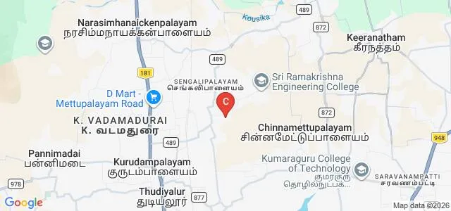 Ganga School of Nursing, Coimbatore Map