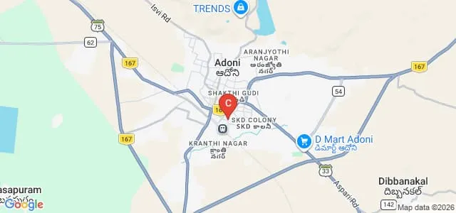 St Peter's College of Education, Kurnool Map