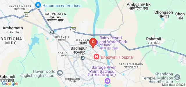 Pushpalata Mhatre Women's College of Arts Commerce And Science, Badlapur Map