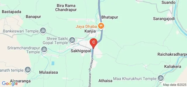 Utkalmani Gopabandhu Smruti Mahavidyalaya, Sakhigopal Map