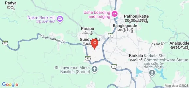 Government First Grade College, Karkala Map