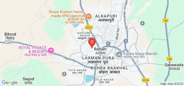 District Homoeopathic Medical College and Hospital, Ratlam Map
