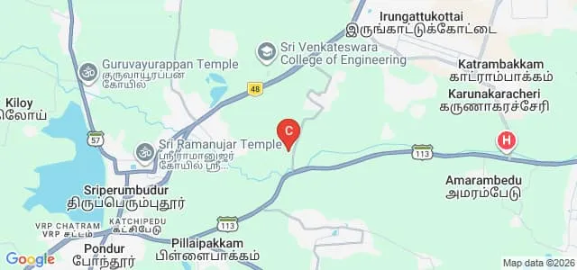 Annaii Medical College and Hospital, Kanchipuram Map