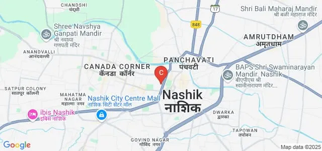 New Education Institute, Nashik's Late Sau Ratnaprabha Prabhakar Vaishampayan Arts, Commerce and Science Night College, Nashik Map