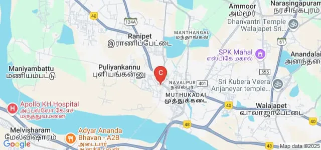 Scudder Institute of Allied Health Sciences, Ranipet Map