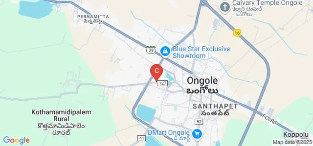 Sri Harshini Degree and PG College, Ongole Map
