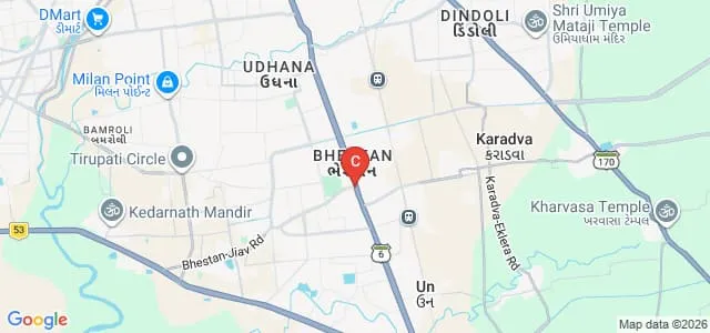 District Institute of Education and Training, Surat Map