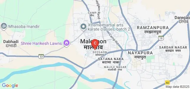 Dr BV Hiray College of Management and Research Centre, Malegaon Map