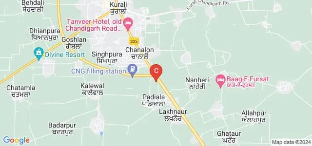 Shaheed Bhagat Singh Khalsa College for Women, Padiala Map
