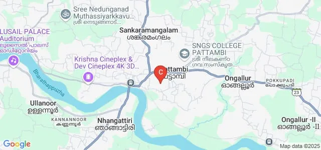 Lement College, Pattambi Map
