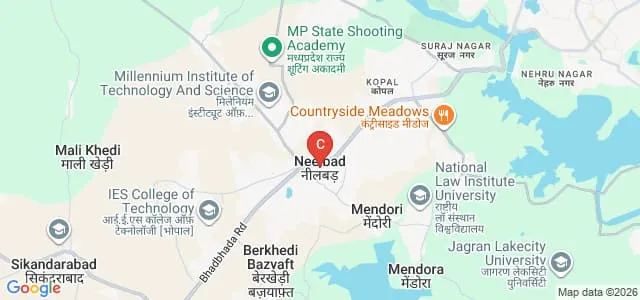 Millennium College of Pharmacy, Bhopal Map