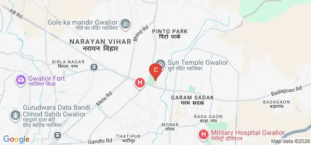 BIMR College of Professional Studies, Gwalior Map