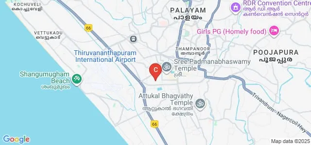 SP Fort College of Nursing, Thiruvananthapuram Map