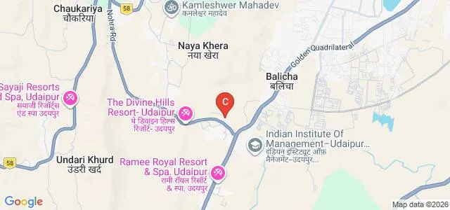 Institute of Hotel Management Catering and Tourism, Udaipur Map