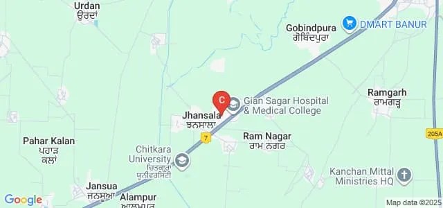 Gian Sagar Dental College and Hospital, Rajpura Map