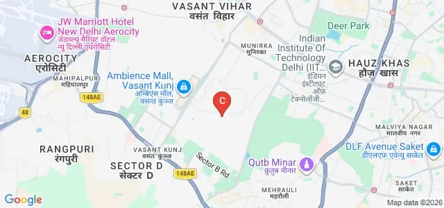 Centre for the Study of Law and Governance, Jawaharlal Nehru University, New Delhi Map