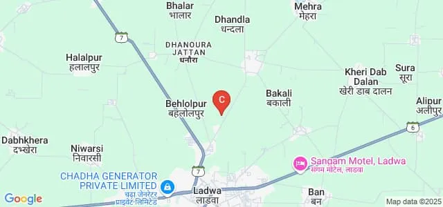 Indira Gandhi National College, Ladwa Map